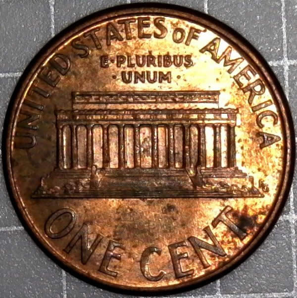 1995-P-Lincoln-Cent-With-Pre-Die-Chips-Forming-Found-In-Cust-Wrapped-Roll